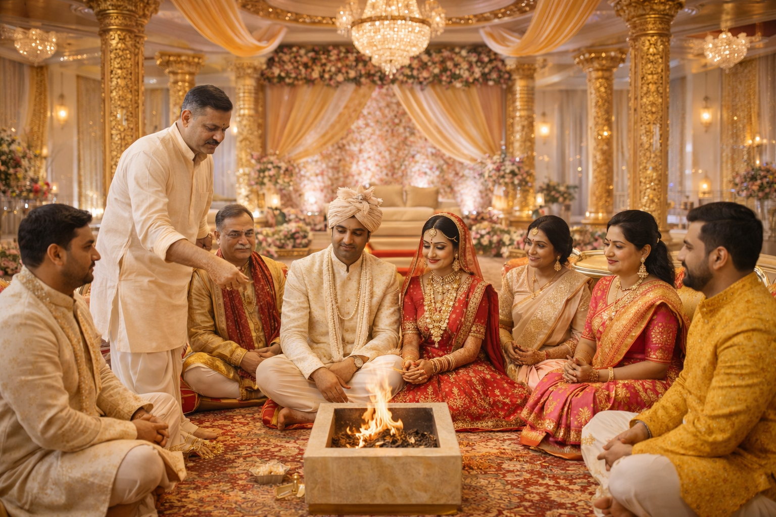 Traditional Hindu Pooja ceremony